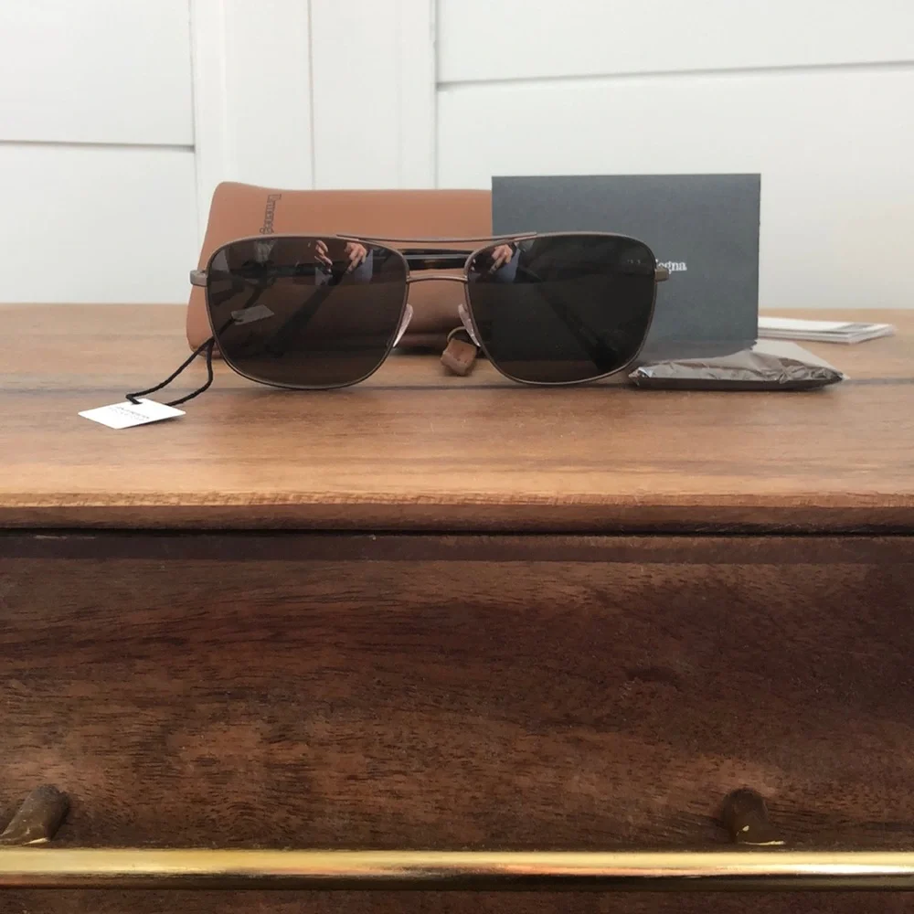NWT Ermenegildo Zegna polarized sunglasses made in Italy - Picture 1 of 13